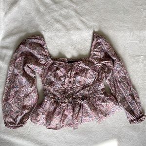 JCrew Floral Blouse, Women S, Pink